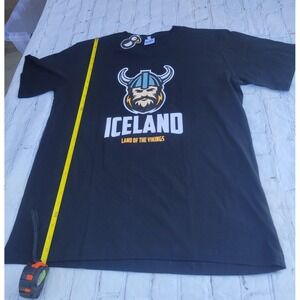 T-shirt color black size (M) NWT by Land of the Vikings very cool vintage look